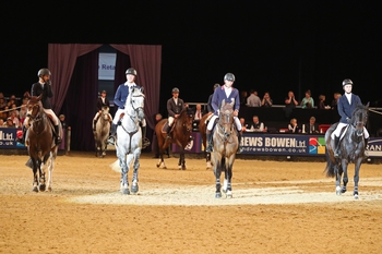 A four-way tie in the Five Fence Challenge at HOYS